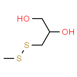 ChemSpider 2D Image | 3-(Methyldisulfanyl)-1,2-propanediol | C4H10O2S2