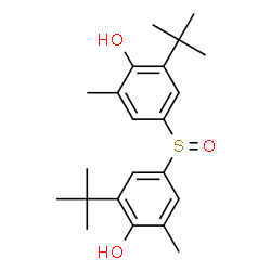 ChemSpider 2D Image | 4,4'-Sulfinylbis[2-methyl-6-(2-methyl-2-propanyl)phenol] | C22H30O3S