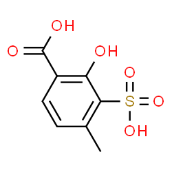 ChemSpider 2D Image | 2-Hydroxy-4-methyl-3-sulfobenzoic acid | C8H8O6S