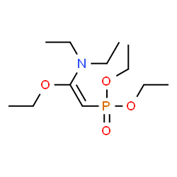 ChemSpider 2D Image | Diethyl [(E)-2-(diethylamino)-2-ethoxyvinyl]phosphonate | C12H26NO4P