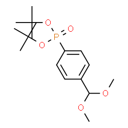 ChemSpider 2D Image | Bis(2-methyl-2-propanyl) [4-(dimethoxymethyl)phenyl]phosphonate | C17H29O5P