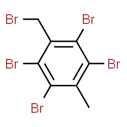 ChemSpider 2D Image | 1,2,4,5-Tetrabromo-3-(bromomethyl)-6-methylbenzene | C8H5Br5