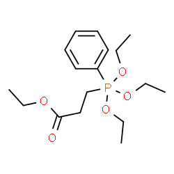 ChemSpider 2D Image | Ethyl 3-[triethoxy(phenyl)phosphoranyl]propanoate | C17H29O5P