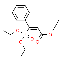 ChemSpider 2D Image | Methyl (2Z)-3-(diethoxyphosphoryl)-3-phenylacrylate | C14H19O5P