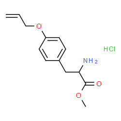 ChemSpider 2D Image | Methyl O-allyltyrosinate hydrochloride (1:1) | C13H18ClNO3
