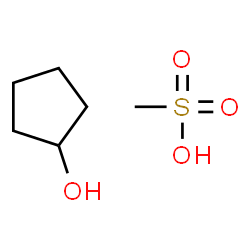 ChemSpider 2D Image | Cyclopentanol - methanesulfonic acid (1:1) | C6H14O4S