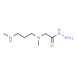 ChemSpider 2D Image | 2-{Methyl[3-(methylamino)propyl]amino}acetohydrazide (non-preferred name) | C7H18N4O