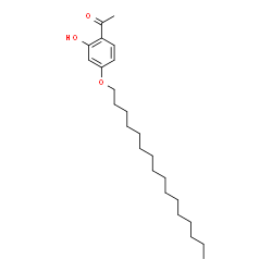 ChemSpider 2D Image | 1-[4-(Hexadecyloxy)-2-hydroxyphenyl]ethanone | C24H40O3