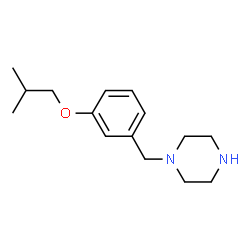 ChemSpider 2D Image | 1-(3-Isobutoxybenzyl)piperazine | C15H24N2O