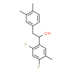 ChemSpider 2D Image | 1-(2,4-Difluoro-5-methylphenyl)-2-(3,4-dimethylphenyl)ethanol | C17H18F2O