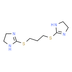 ChemSpider 2D Image | 2,2'-(1,3-Propanediyldisulfanediyl)bis(4,5-dihydro-1H-imidazole) | C9H16N4S2