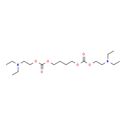 ChemSpider 2D Image | 1,4-Butanediyl bis[2-(diethylamino)ethyl] biscarbonate | C18H36N2O6