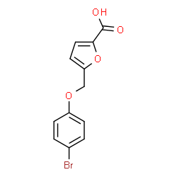 ChemSpider 2D Image | 5-[(4-Bromophenoxy)methyl]-2-furoic acid | C12H9BrO4