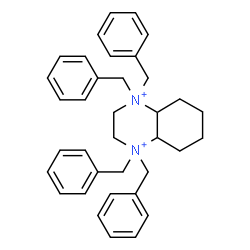 ChemSpider 2D Image | 1,1,4,4-Tetrabenzyldecahydroquinoxalinediium | C36H42N2