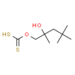 ChemSpider 2D Image | O-(2-Hydroxy-2,4,4-trimethylpentyl) hydrogen carbonodithioate | C9H18O2S2