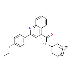 ChemSpider 2D Image | N-(Adamantan-1-yl)-2-(4-ethoxyphenyl)-4-quinolinecarboxamide | C28H30N2O2