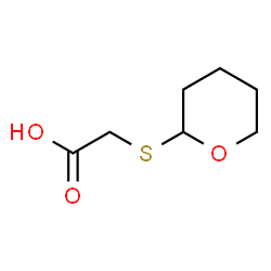 ChemSpider 2D Image | (Tetrahydro-2H-pyran-2-ylsulfanyl)acetic acid | C7H12O3S