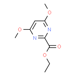 ChemSpider 2D Image | Ethyl 4,6-dimethoxy-2-pyrimidinecarboxylate | C9H12N2O4