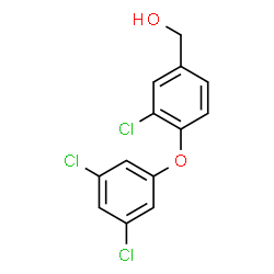 ChemSpider 2D Image | [3-Chloro-4-(3,5-dichlorophenoxy)phenyl]methanol | C13H9Cl3O2