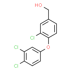 ChemSpider 2D Image | [3-Chloro-4-(3,4-dichlorophenoxy)phenyl]methanol | C13H9Cl3O2