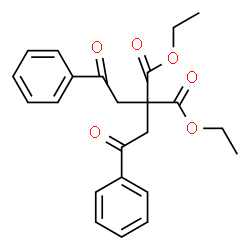 ChemSpider 2D Image | Diethyl bis(2-oxo-2-phenylethyl)malonate | C23H24O6