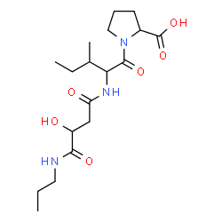 ChemSpider 2D Image | N-[3-Hydroxy-4-oxo-4-(propylamino)butanoyl]isoleucylproline | C18H31N3O6