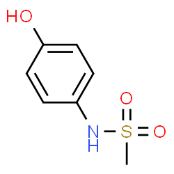 ChemSpider 2D Image | N-(4-Hydroxyphenyl)methanesulfonamide | C7H9NO3S