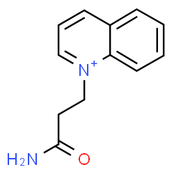 ChemSpider 2D Image | 1-(3-Amino-3-oxopropyl)quinolinium | C12H13N2O