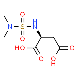 ChemSpider 2D Image | N-(Dimethylsulfamoyl)-L-aspartic acid | C6H12N2O6S
