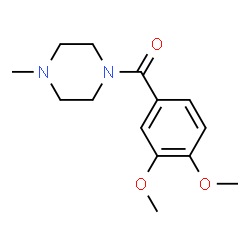 ChemSpider 2D Image | (3,4-Dimethoxyphenyl)(4-methyl-1-piperazinyl)methanone | C14H20N2O3