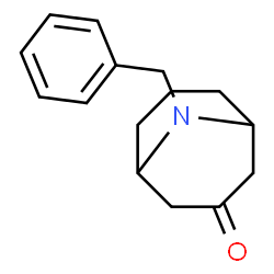 ChemSpider 2D Image | 9-BENZYL-9-AZABICYCLO(3.3.1)NONAN-3-ONE | C15H19NO