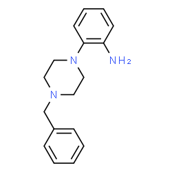 ChemSpider 2D Image | 2-(4-Benzyl-1-piperazinyl)aniline | C17H21N3