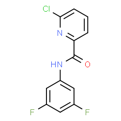 ChemSpider 2D Image | 6-Chloro-N-(3,5-difluorophenyl)-2-pyridinecarboxamide | C12H7ClF2N2O