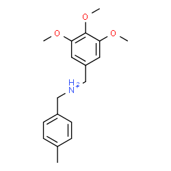 ChemSpider 2D Image | (4-Methylphenyl)-N-(3,4,5-trimethoxybenzyl)methanaminium | C18H24NO3