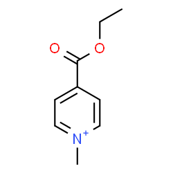 ChemSpider 2D Image | 4-(Ethoxycarbonyl)-1-methylpyridinium | C9H12NO2