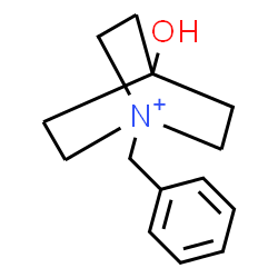 ChemSpider 2D Image | 1-Benzyl-4-hydroxy-1-azoniabicyclo[2.2.2]octane | C14H20NO