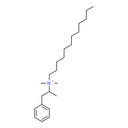 ChemSpider 2D Image | N,N-Dimethyl-N-(1-phenyl-2-propanyl)-1-dodecanaminium | C23H42N