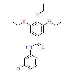 ChemSpider 2D Image | N-(3-Chlorophenyl)-3,4,5-triethoxybenzamide | C19H22ClNO4