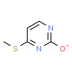 ChemSpider 2D Image | 4-(Methylsulfanyl)-2-pyrimidinolate | C5H5N2OS