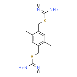 ChemSpider 2D Image | (2,5-Dimethyl-1,4-phenylene)bis(methylene) dicarbamimidothioate | C12H18N4S2