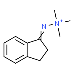 ChemSpider 2D Image | 2-(2,3-Dihydro-1H-inden-1-ylidene)-1,1,1-trimethylhydrazinium | C12H17N2