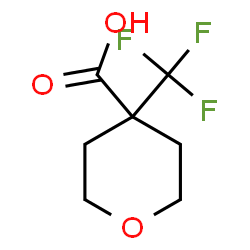 ChemSpider 2D Image | 4-(trifluoromethyl)oxane-4-carboxylic acid | C7H9F3O3
