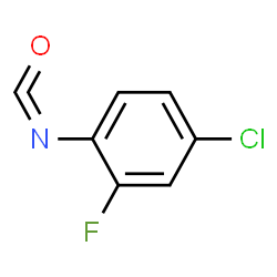 ChemSpider 2D Image | 4-Chloro-2-fluorophenyl isocyanate | C7H3ClFNO