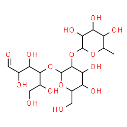 ChemSpider 2D Image | 6-Deoxyhexopyranosyl-(1->2)hexopyranosyl-(1->4)hexose | C18H32O15