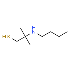 ChemSpider 2D Image | 2-(Butylamino)-2-methyl-1-propanethiol | C8H19NS