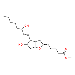 ChemSpider 2D Image | Methyl 11,15-dihydroxy-6,9-epoxyprosta-5,13-dien-1-oate | C21H34O5