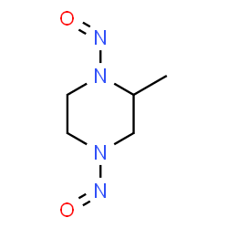 ChemSpider 2D Image | 1,4-Dinitroso-2-methylpiperazine | C5H10N4O2