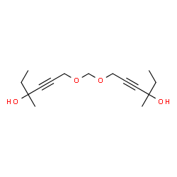 ChemSpider 2D Image | 6,6'-[Methylenebis(oxy)]bis(3-methyl-4-hexyn-3-ol) | C15H24O4