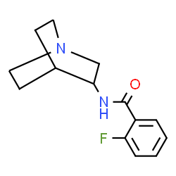 ChemSpider 2D Image | N-(1-Azabicyclo[2.2.2]oct-3-yl)-2-fluorobenzamide | C14H17FN2O