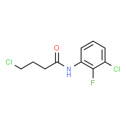 ChemSpider 2D Image | 4-Chloro-N-(3-chloro-2-fluorophenyl)butanamide | C10H10Cl2FNO